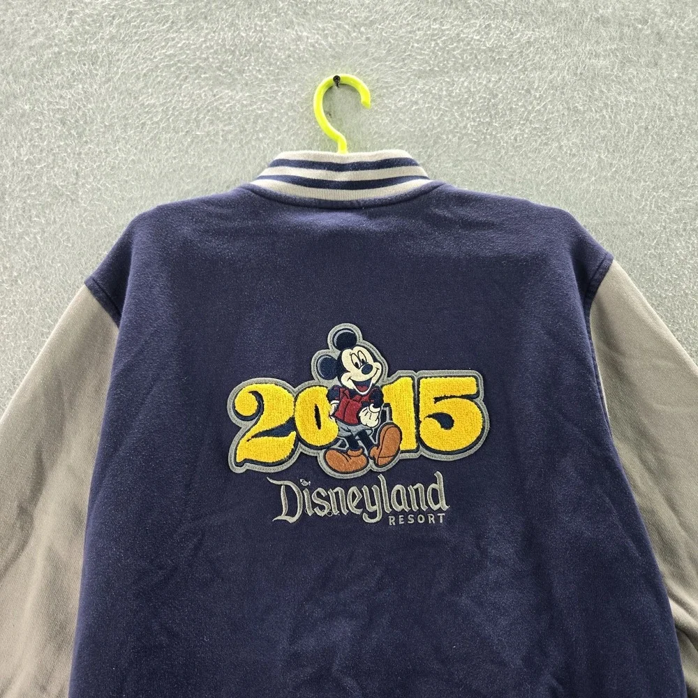 Disney Parks Men Jacket L Navy Mickey Mouse 2015 Disneyland‎ Resort Embroidery